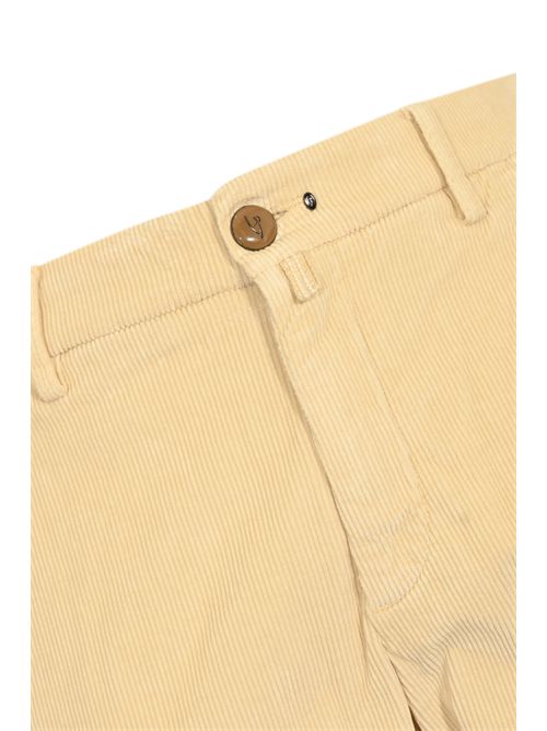 Pantalone Mantova a costine Bianco latte HAND PICKED | MANTOVAC 02077  S101_Bianco Latte